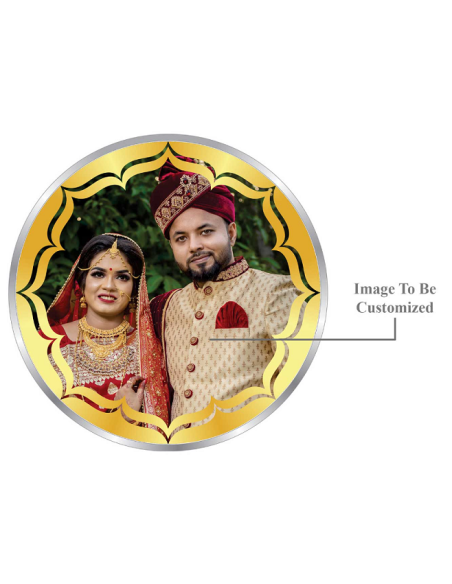 Precious Moments Personalised BIS Hallmarked Wedding Anniversary Silver Coin Of 20 Gram in 999 Purity / Fineness By ACPL