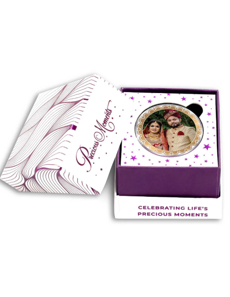 Precious Moments Personalised BIS Hallmarked Wedding Anniversary Silver Coin Of 10 Gram in 999 Purity / Fineness By ACPL