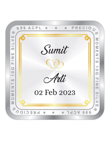 Precious Moments Personalised BIS Hallmarked Wedding Anniversary Silve