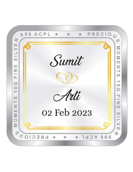 Precious Moments Personalised BIS Hallmarked Wedding Anniversary Silve