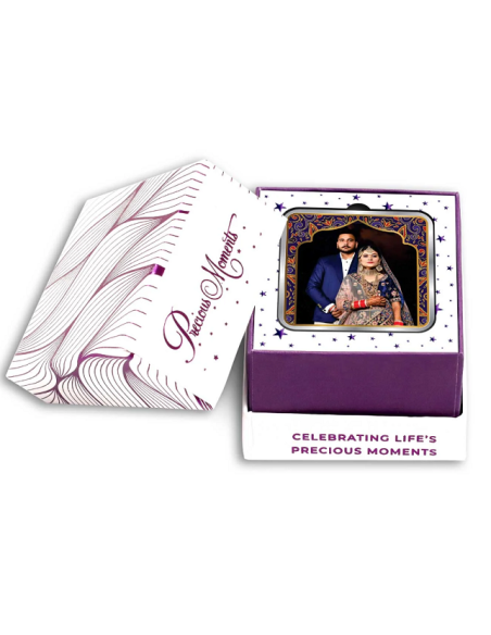 Precious Moments Personalised BIS Hallmarked Wedding Anniversary Silver Coin Of 20 Gram in 999 Purity / Fineness By ACPL