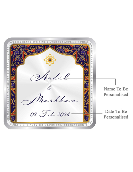 Precious Moments Personalised BIS Hallmarked Wedding Anniversary Silve