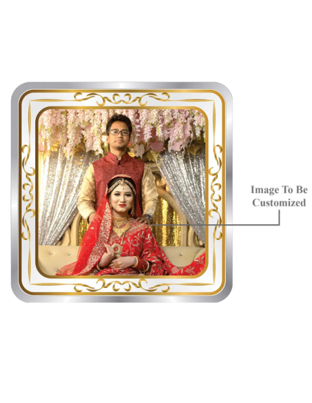 Precious Moments Personalised BIS Hallmarked Wedding Anniversary Silver Coin Of 20 Gram in 999 Purity / Fineness By ACPL