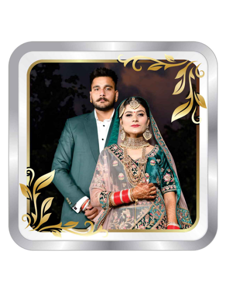 Precious Moments Personalised BIS Hallmarked Wedding Anniversary Silver Coin Of 20 Gram in 999 Purity / Fineness By ACPL