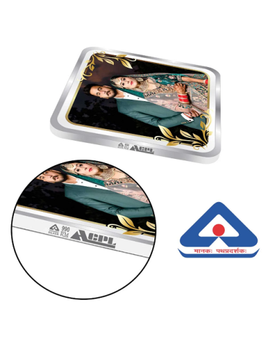 Precious Moments Personalised BIS Hallmarked Wedding Anniversary Silver Coin Of 20 Gram in 999 Purity / Fineness By ACPL
