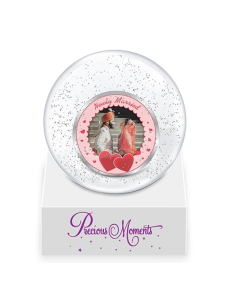 Precious Moments Personalised BIS Hallmarked New Married Silver Coin in Glass Globe Of 10 Gram in 999 Purity / Fineness By ACPL