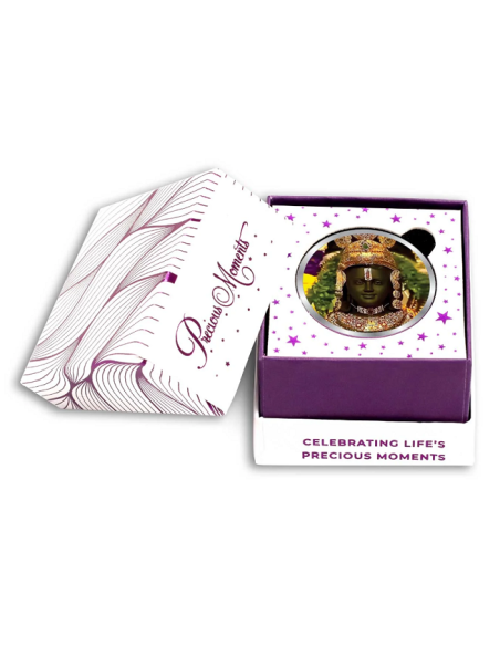 Precious Moments Color Lord Ram JI BIS Hallmarked Silver Coin Of 20 Gram in 999 Purity / Fineness by ACPL