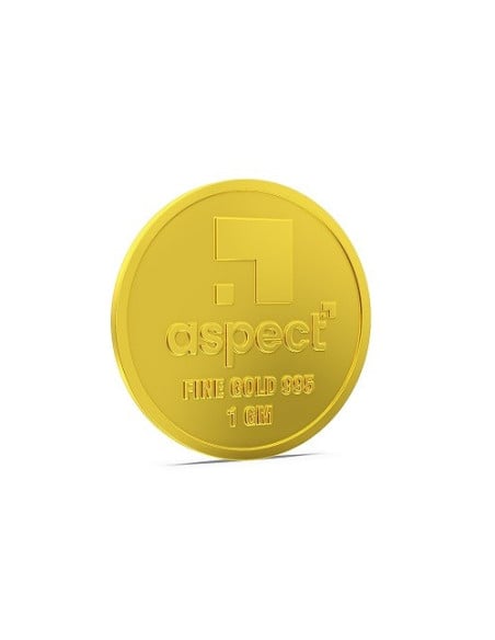 Aspect Bullion Rose Gold Coin Of 1 Grams in 24 Karat 995 Purity / Fineness
