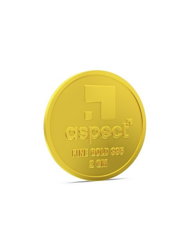 Aspect Bullion Rose Gold Coin Of 2 Grams in 24 Karat 995 Purity / Fine