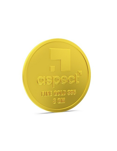 Aspect Bullion Happy Birthday Gold Coin Of 8 Grams in 24 Karat 995 Pur