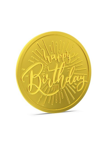 Aspect Bullion Happy Birthday Gold Coin Of 20 Grams in 24 Karat 995 Pu