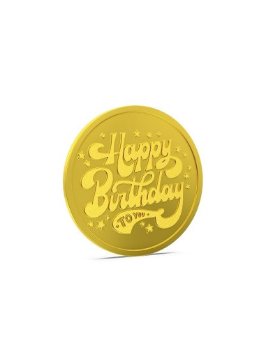 Aspect Bullion Happy Birthday Gold Coin Of 5 Grams in 24 Karat 995 Pur