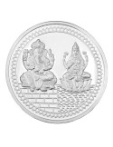 Silver Coin 100 Grams Lakshmi Ganesh Coin 24Kt 999 Purity