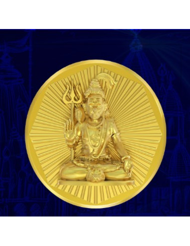 Shiva Panchdhatu Coins Fusion of Gold Silver Copper Tin and Zinc