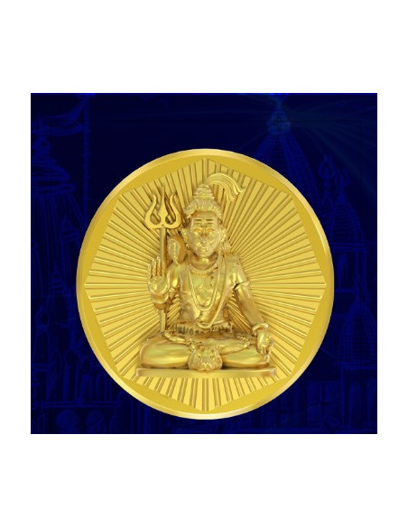 Shiva Panchdhatu Coins Fusion of Gold Silver Copper Tin and Zinc