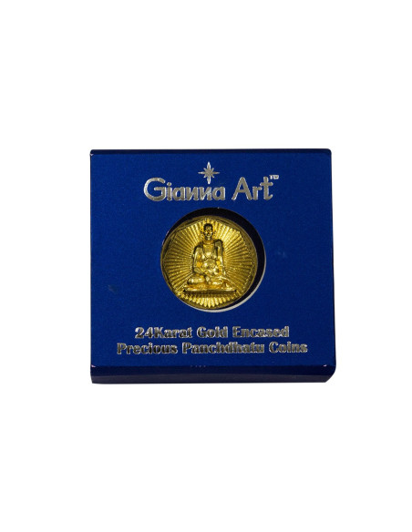 Swami Samrtha Panchdhatu Coins Fusion of Gold Silver Copper Tin and Zinc