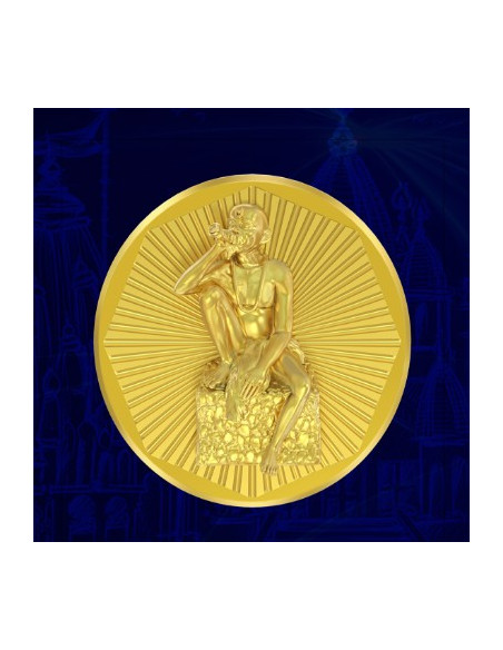 Gajanan Maharaj Panchdhatu Coins Fusion of Gold Silver Copper Tin and Zinc