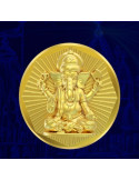 Ganesha Panchdhatu Coins Fusion of Gold Silver Copper Tin and Zinc