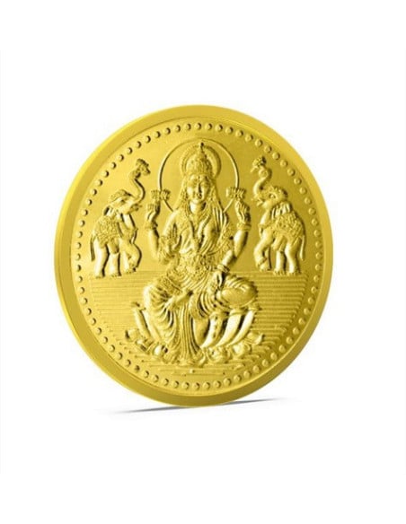 Aspect Bullion Lakshmi Gold Coin Of 8 Grams in 24 Karat 995 Purity / F