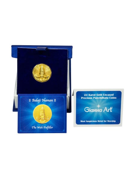 Balaji Panchdhatu Coins Fusion of Gold Silver Copper Tin and Zinc