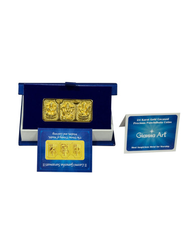 Trimurti Panchdhatu Bar Fusion of Gold Silver Copper Tin and Zinc