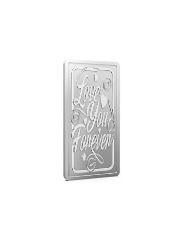 Aspect Bullion Love Forever Silver Bar Of 50 Grams in 24 Karat 999 Purity / Fineness