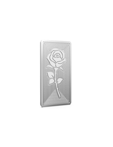 Aspect Bullion Rose Silver Bar Of 10 Grams in 24 Karat 999 Purity / Fineness