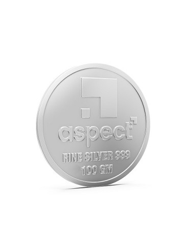 Aspect Bullion Happy Birthday Silver Coin Of 100 Grams in 24 Karat 999