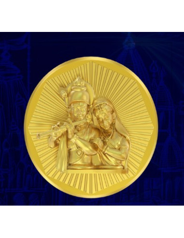 Krishna Panchdhatu Coins Fusion of Gold Silver Copper Tin and Zinc