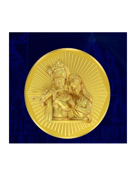 Krishna Panchdhatu Coins Fusion of Gold Silver Copper Tin and Zinc