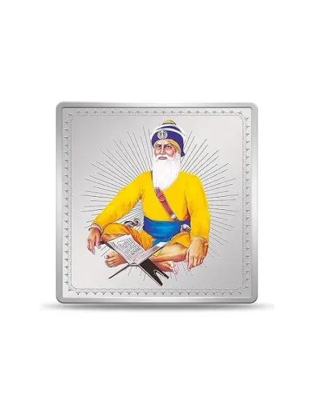 Kundan Baba Deep Singh Colour Silver Bar of 20 Gram in 999 Purity / Fineness in Certi Card