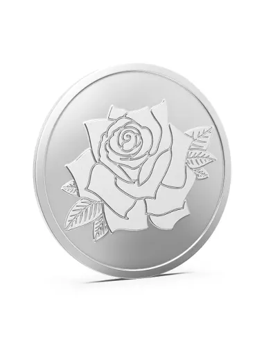 Aspect Bullion Rose Silver Coin Of 100 Grams in 24 Karat 999 Purity /