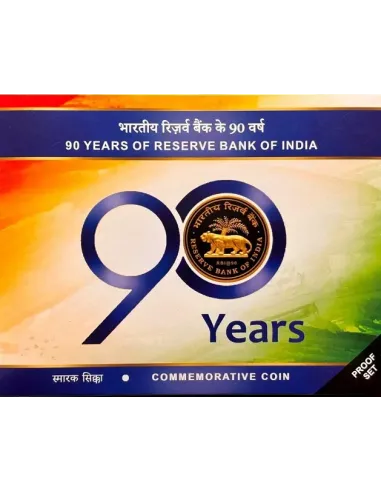 90 Rupees India Govt. Mint Reserve Bank Of India Commemorative coin (R