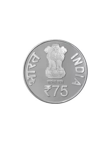 75 Rupees India Govt. Mint 75th Anniversary Of Constitution Commemorat