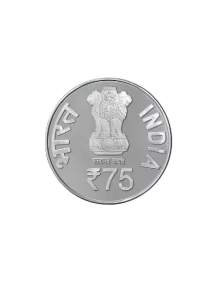 75 Rupees India Govt. Mint 75th Anniversary Of Constitution Commemorat