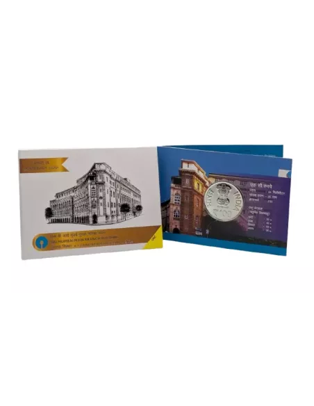 100 Rupees India Govt. Mint Centenary Year SBI Mumbai Main Branch Buil