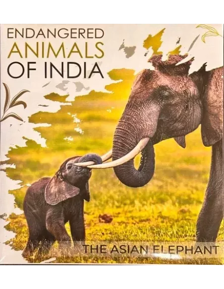 India Govt. Mint Endangered Animals of India  The Asian Elephant  Colo