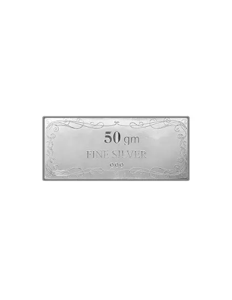 Congratulation Silver Note Of 50 Gram in 999 Purity