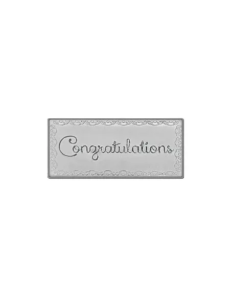 Congratulation Silver Note Of 5 Gram in 999 Purity