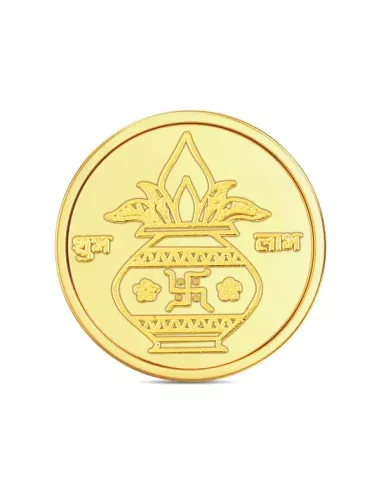 Tribhovandas Bhimji Zaveri & Sons Kalash Gold Coin Of 0.5 Gram 24Kt Go