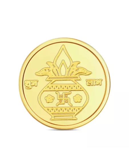 Tribhovandas Bhimji Zaveri & Sons Kalash Gold Coin Of 0.5 Gram 24Kt Go