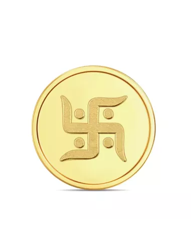 Tribhovandas Bhimji Zaveri & Sons Kalash Gold Coin Of 0.5 Gram 24Kt Go
