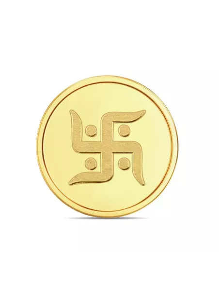 Tribhovandas Bhimji Zaveri & Sons Kalash Gold Coin Of 0.5 Gram 24Kt Go