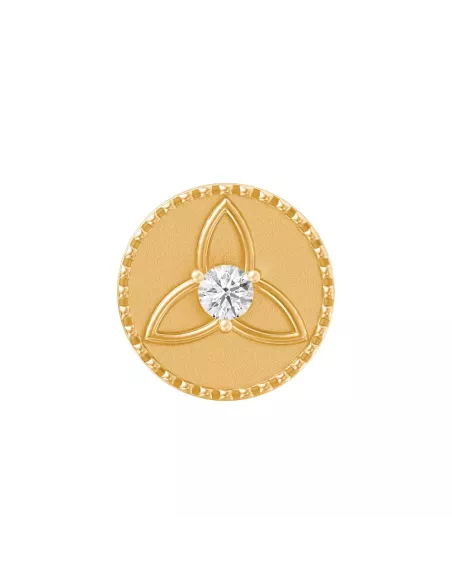 Divine Solitaires 0.14 carats EF VVS Diamond Studded in 2gm 22kt Gold
