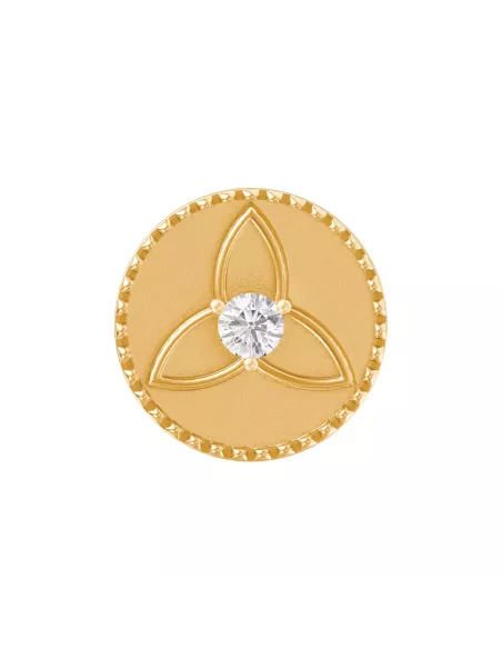 Divine Solitaires 0.18 carats EF VVS Diamond Studded in 3gm 22kt Gold