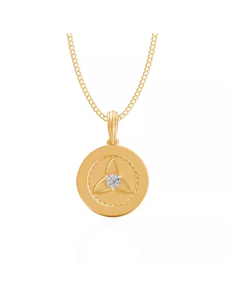Divine Solitaires 10Kt Diamond Coin Jacket with 0.10 carats EF VVS Dia