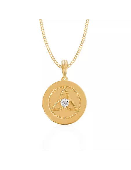 Divine Solitaires 10Kt Gold Jacket with 0.14 carats EF VVS Diamond Stu
