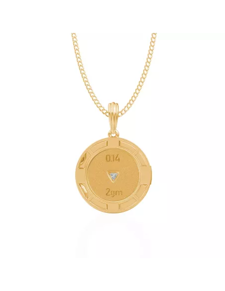 Divine Solitaires 10Kt Gold Jacket with 0.14 carats EF VVS Diamond Stu