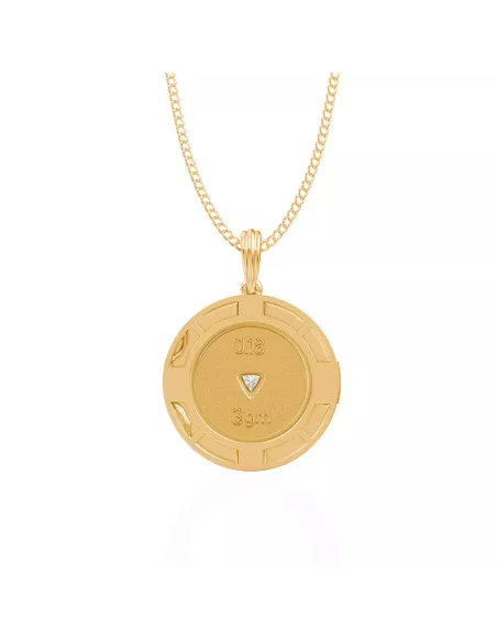 Divine Solitaires 10Kt Gold Jacket with Diamond Coin