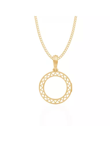 Divine Solitaires Enamel Brass Jacket with 0.10 carats EF VVS Diamond